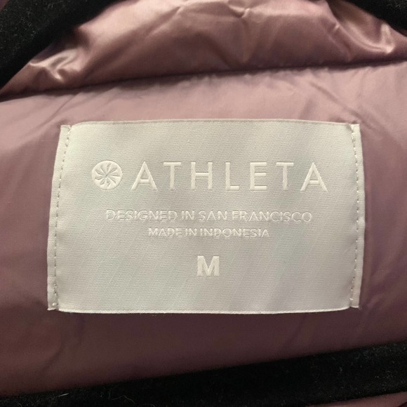 ATHLETA Lilac Purple Goose Down Puffer Coat - Picture 12 of 13